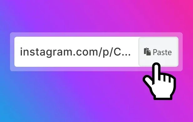 paste instagram reel link